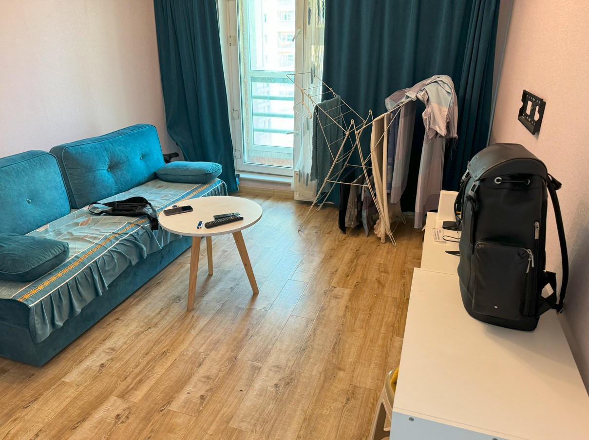 울란바토르 아파트 숙소 거실