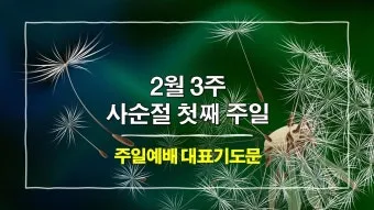 사순절 대표기도문 묵상집 모음_9