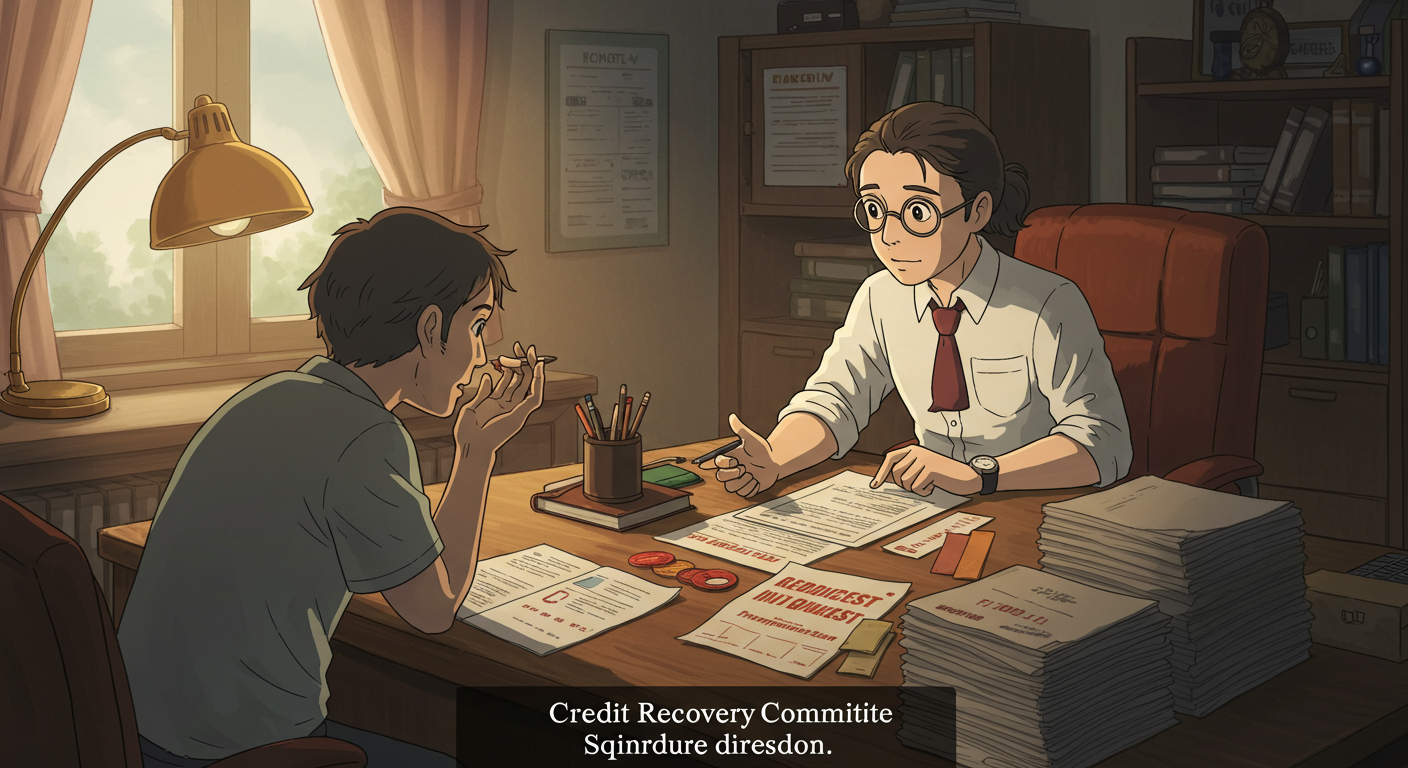 신용회복위원회 상담 장면 그림