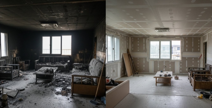 간접화재 복구중