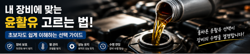 내 장비에 맞는 윤활유 고르는 법