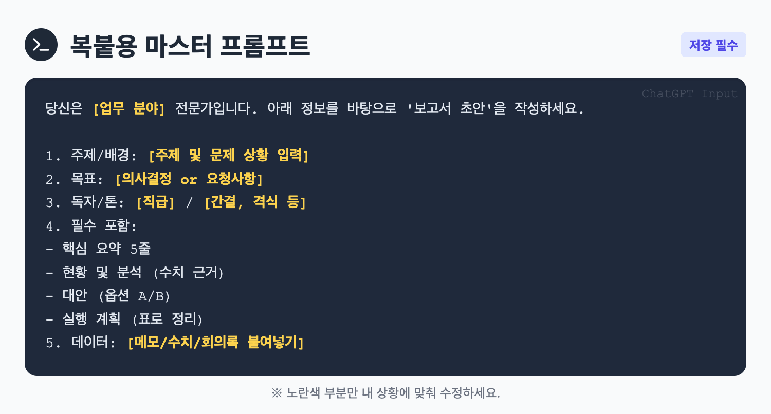 복붙용 마스터 프롬프트 인포그래픽