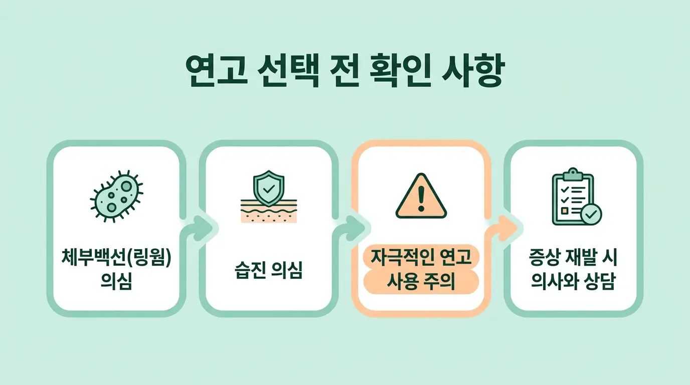 사타구니 가려움증 연고 선택 항진균제 스테로이드 민간요법 주의