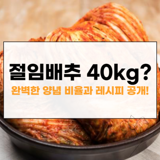 절임배추 40kg 양념 썸네일