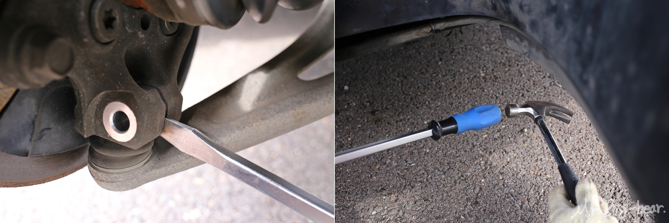 LF 쏘나타 프론트 로어암 너클측 볼 조인트 탈거