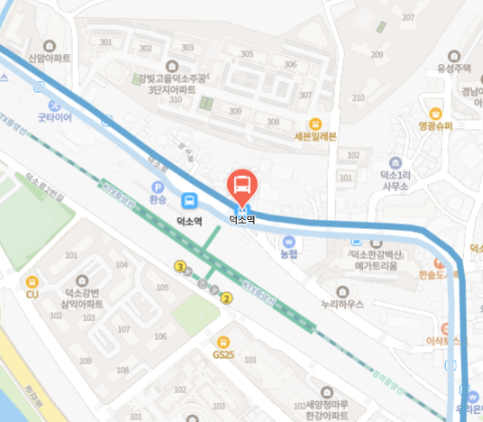 4300번 공항버스 노선도