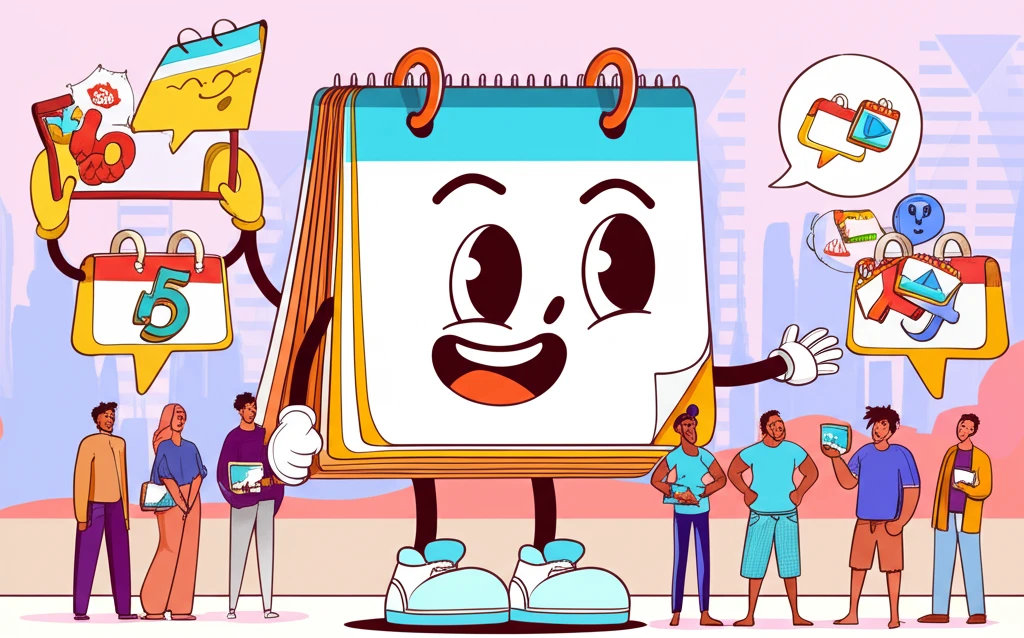 애 키우며 정신없는 당신, 캘린더 공