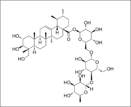 아시아티코사이드 화학구조