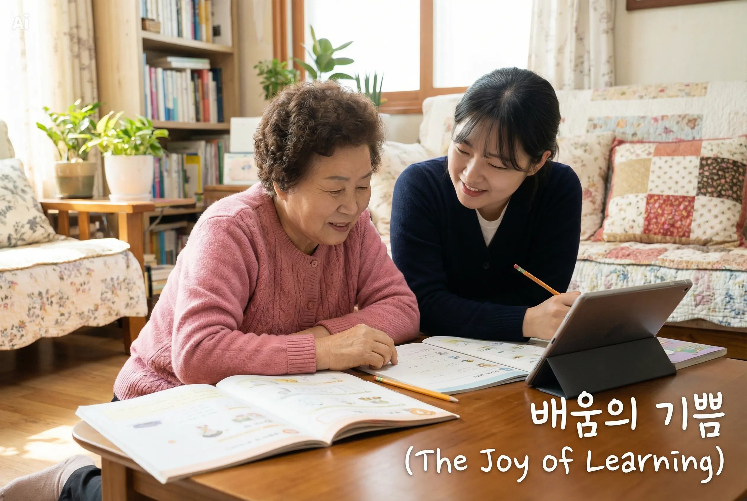 늙은 딸을 키우게 되었다.
