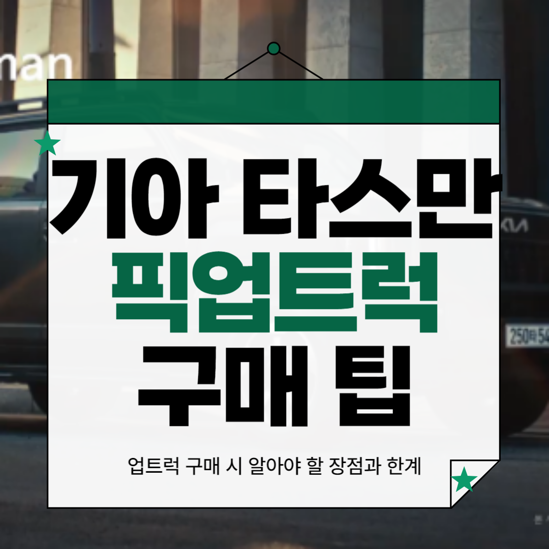 기아 타스만 트럭 구매