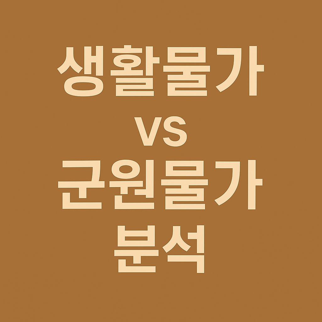 생활물가 vs 근원물가 분석