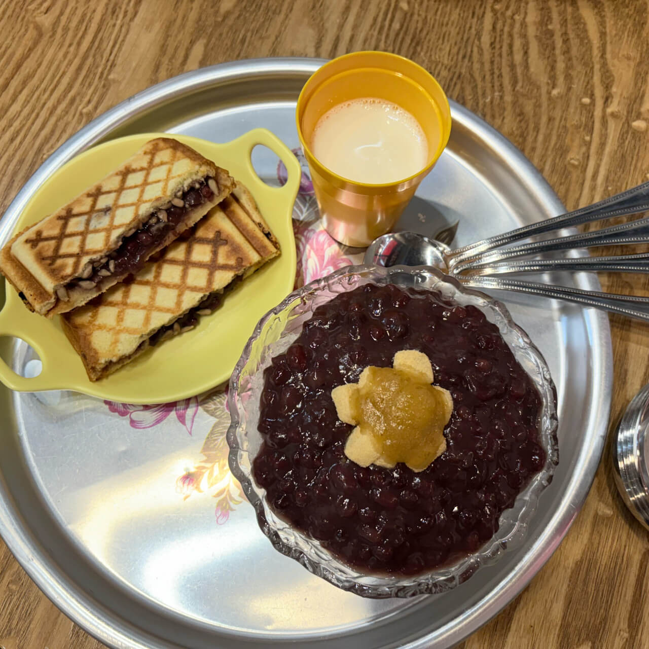 소문난팥빙수단팥죽 단팥토스트와 팥빙수