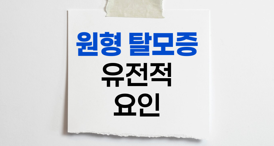 원형 탈모증의 유전적 요인과 발병 메커니즘