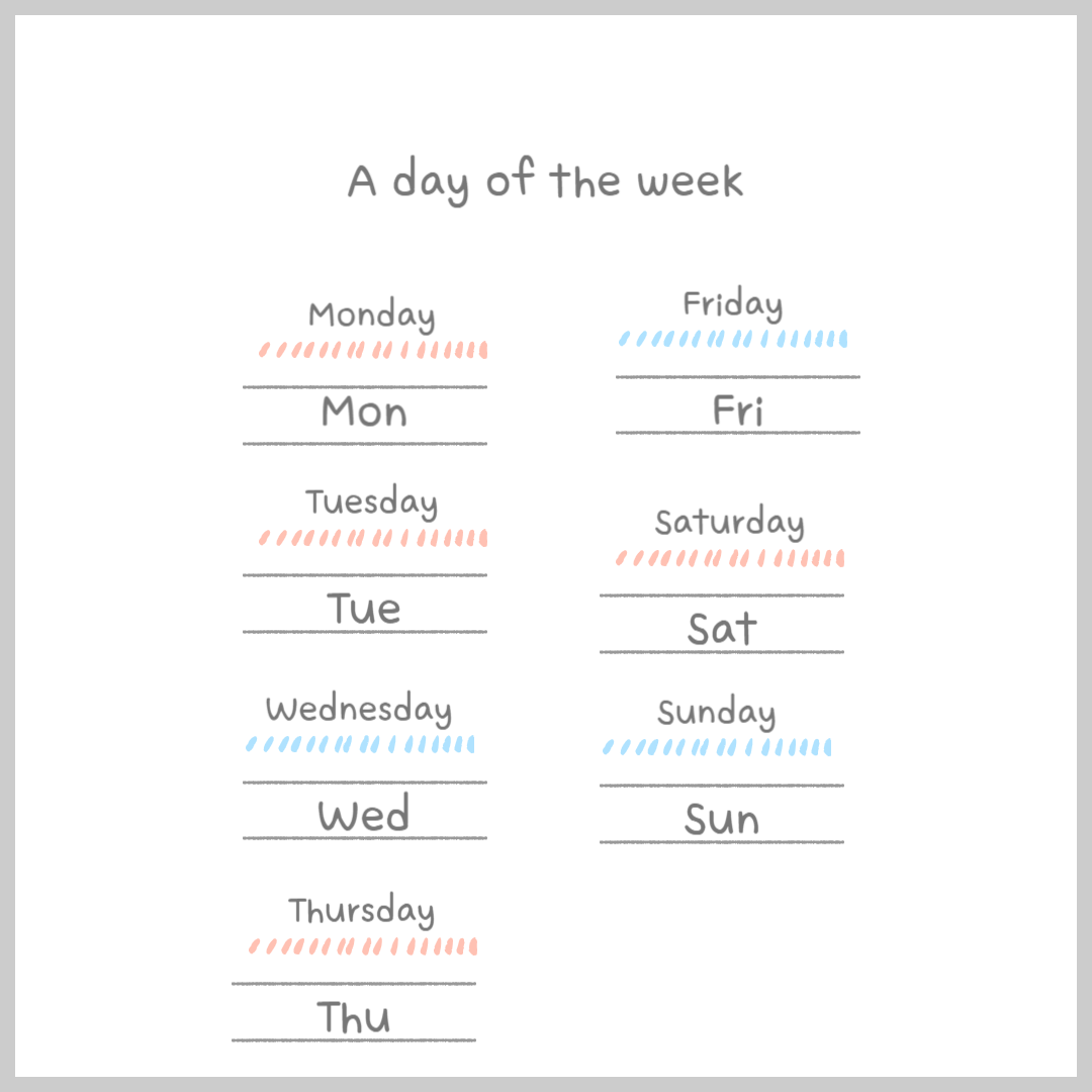 월 영어 약자(1월~12월): 영어 약자 모음 (feat. 요일 약자 표기)