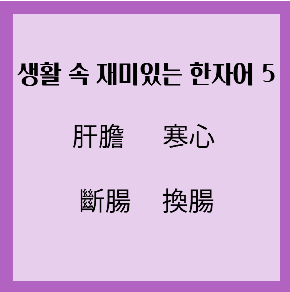 재미있는 한자어 5