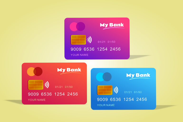 세 장의 카드드