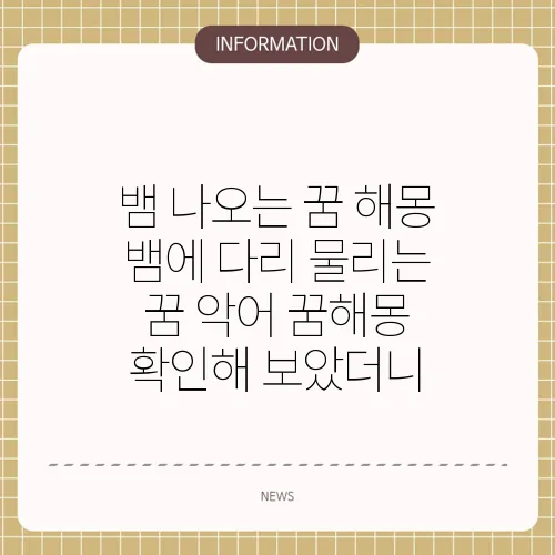 뱀 나오는 꿈 해몽 뱀에 다리 물리는 꿈 악어 꿈해몽 확인해 보았더니