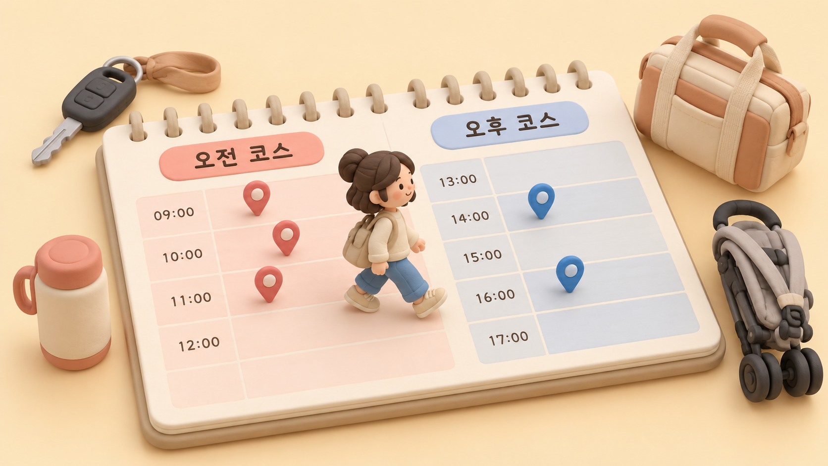 하루 동선 시간 배분