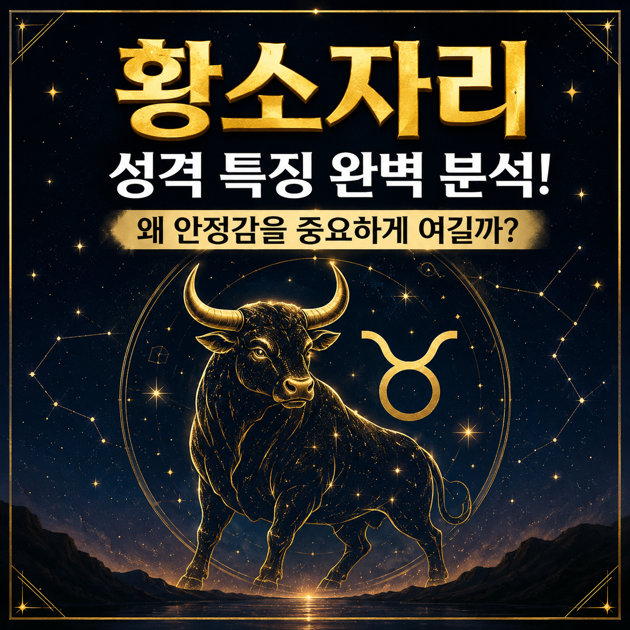 황소자리 성격