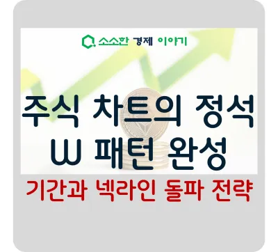 주식 차트의 정석: W 패턴 완성 기간과 넥라인 돌파 전략