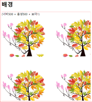 background-image의 기본값은 반복