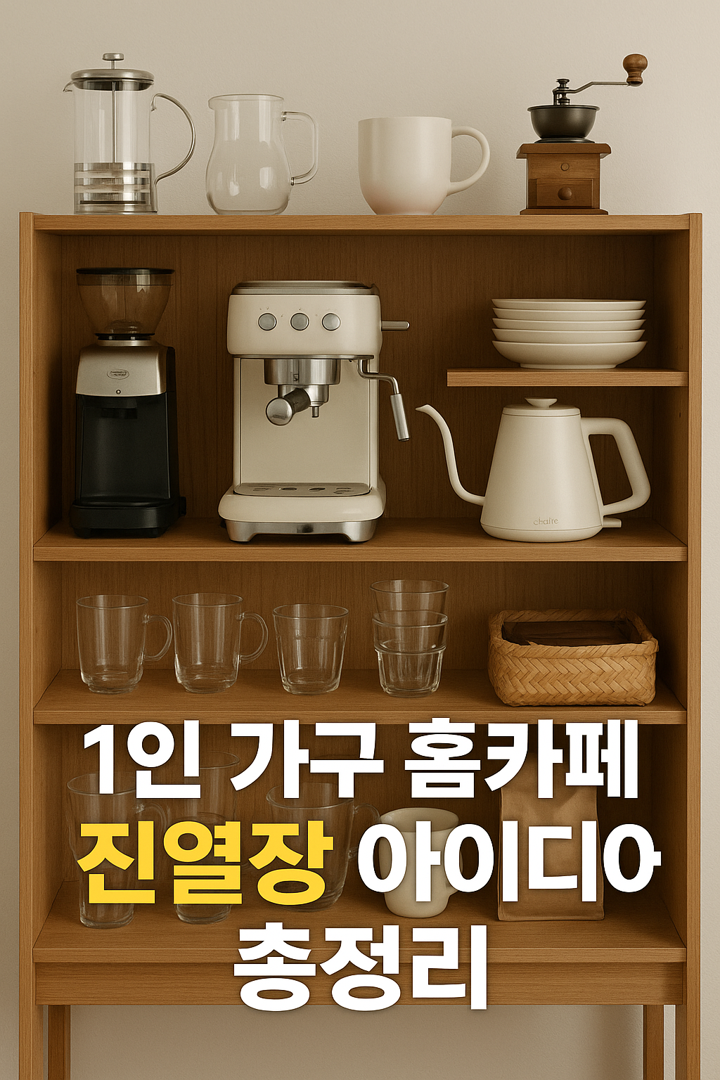 홈카페 진열장