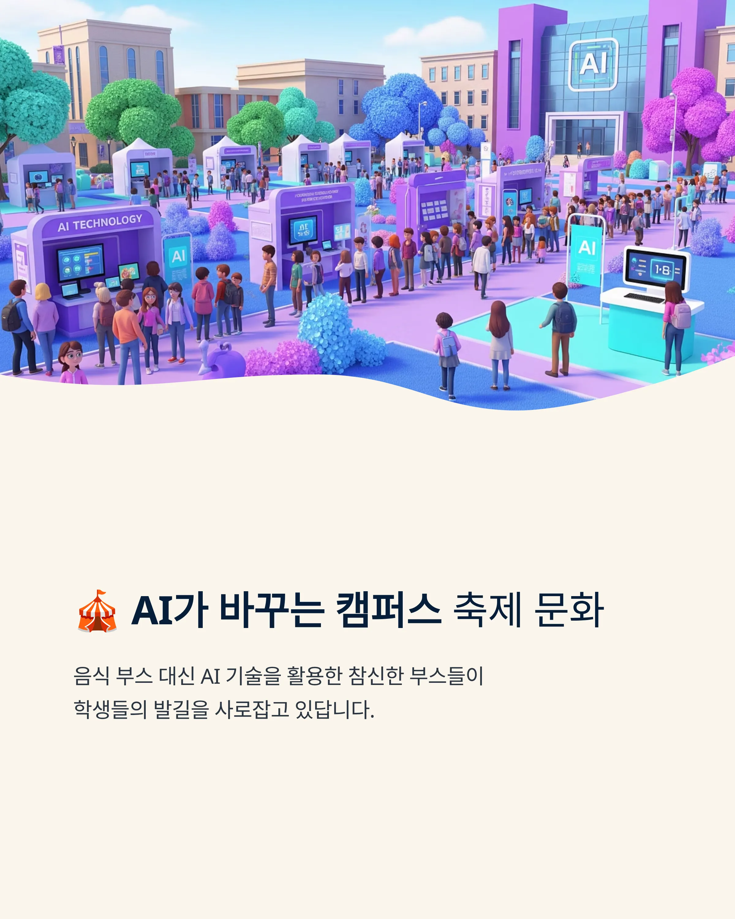 캠퍼스 축제 트렌드 - AI 부스