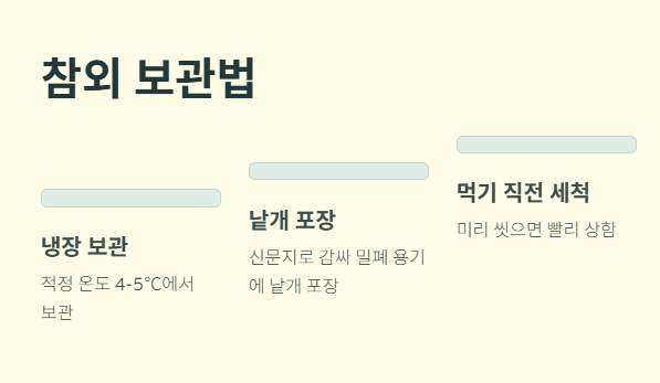 참외 보관법