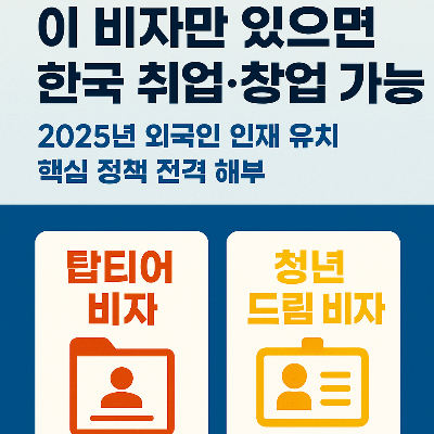 이 비자만 있으면 한국 취업 창업 가능