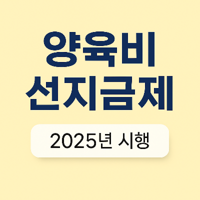 양육비 선지급제