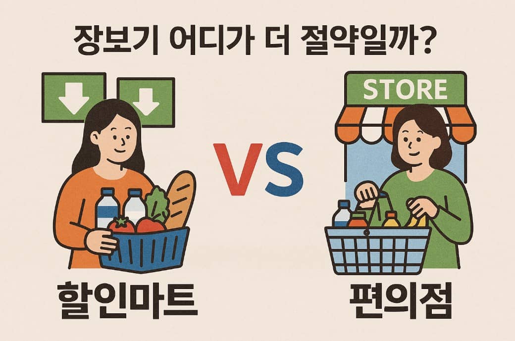 할인마트 vs 편의점, 장보기 어디가 더 절약일까?