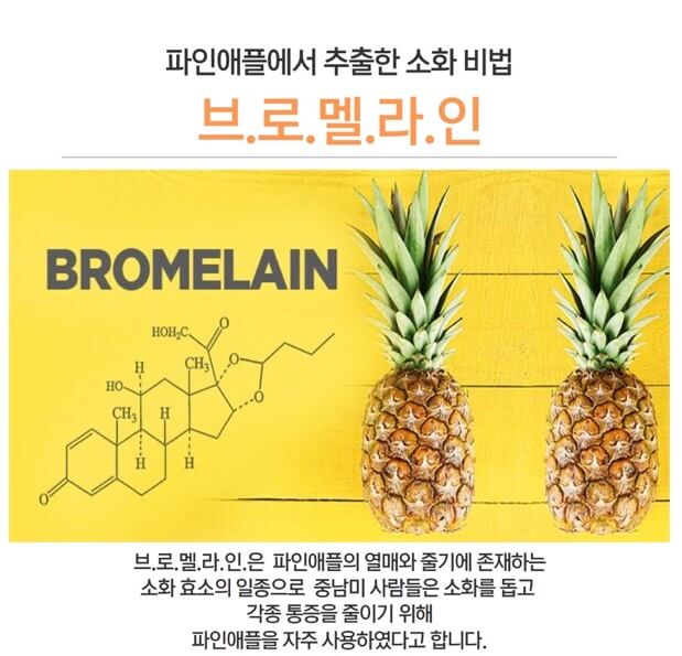 파인애플 효소 브로멜라인