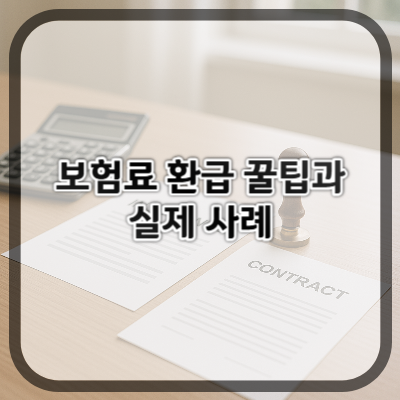 보험료 환급 꿀팁과 실제 사례