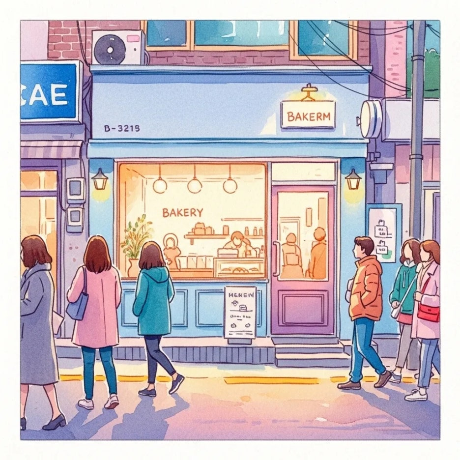 연남동 거리, 아담하고 정겨운 빵집 풍경