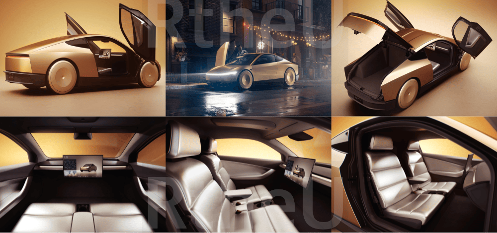 테슬라 완전 자율 주행 로보 택시 콘셉트 카 이미지 썸네일