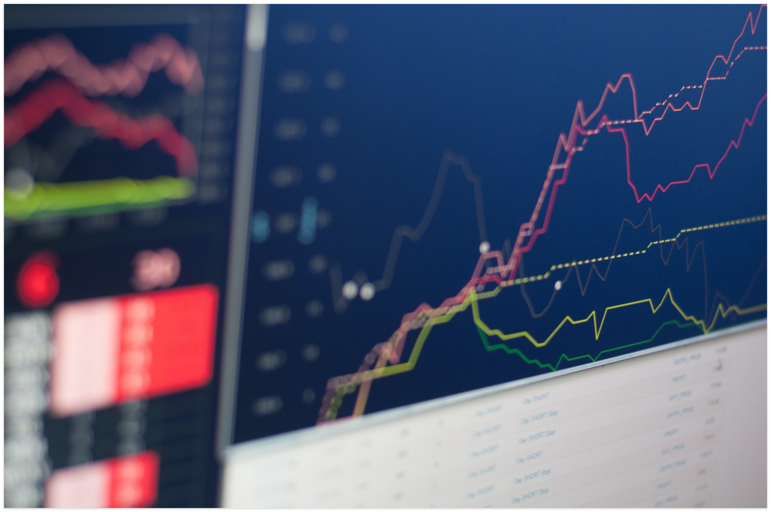 우상향 그래프, 차트, 가산금리 예시 사진