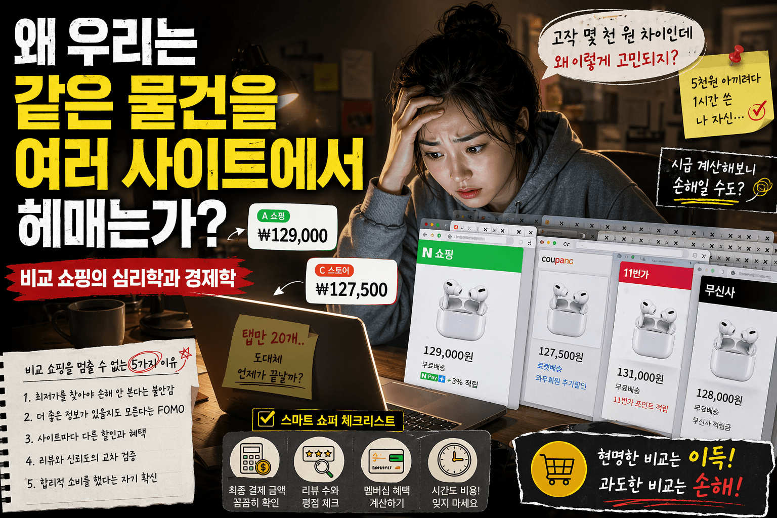 왜 우리는 같은 상품을 여러 사이트에서 비교할까 비교 쇼핑의 심리학과 경제학