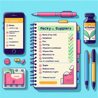 비타민 섭취 기록 어떻게 써야 할까요?