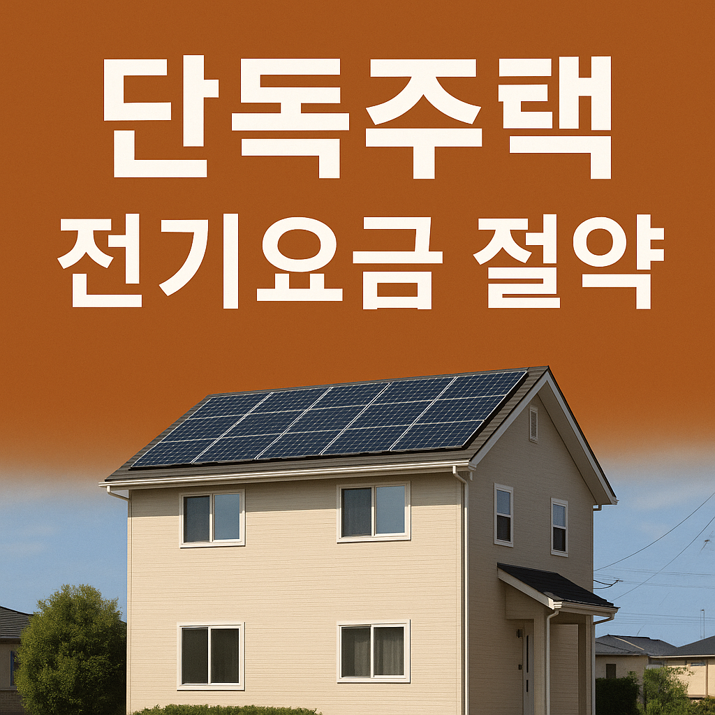 단독주택 전기요금 절약 관련 이미지