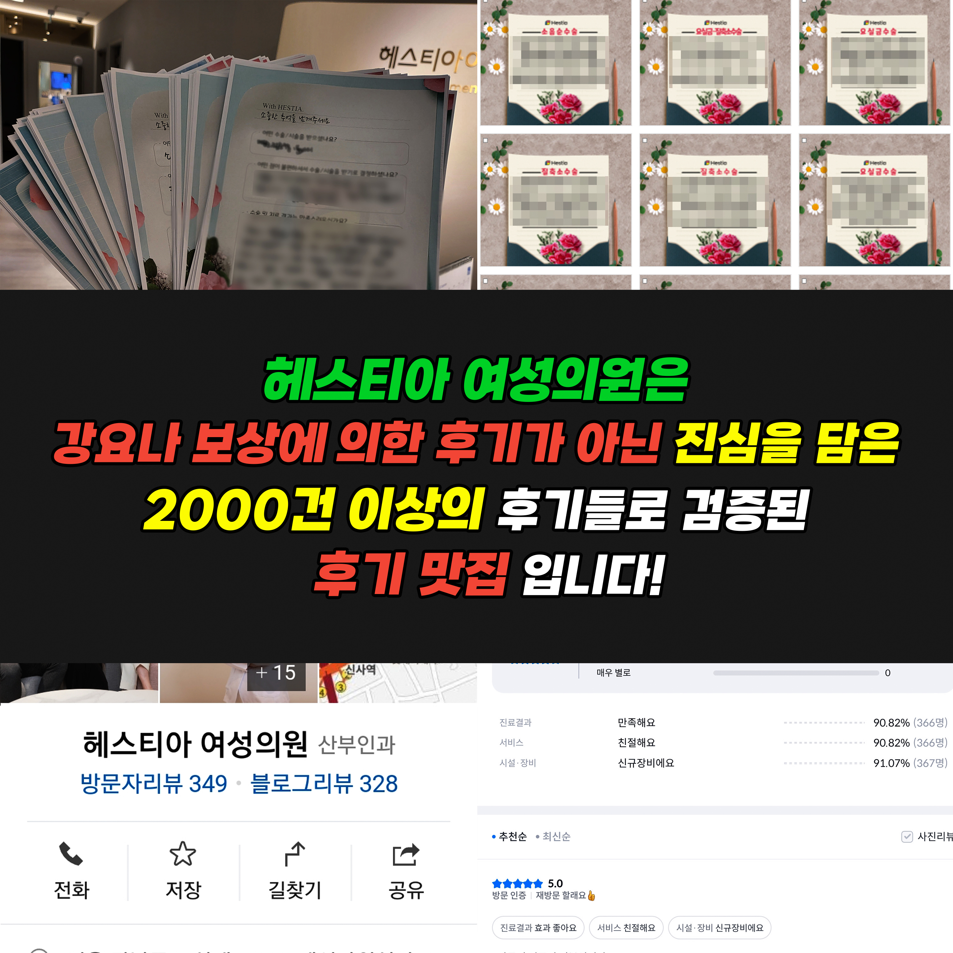 헤스티아여성의원 진심을 담은 2000건 이상의 후기들로 검증된 후기 맛집