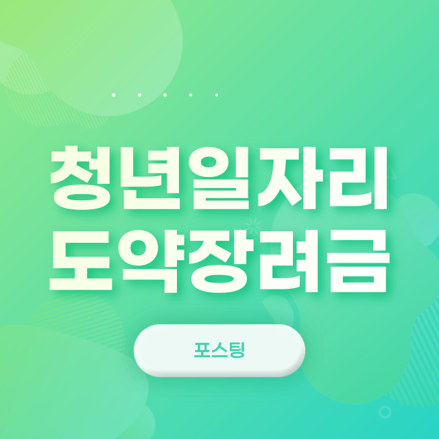 청년 일자리도약 장려금