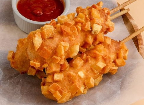 한국의 감자 요리 감자핫도그