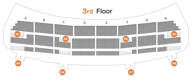 세종문화회관 대극장 3층 구조 이미지