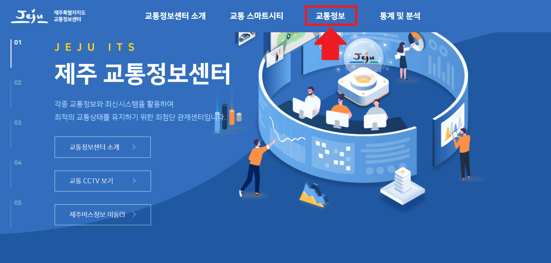 제주교통정보센터 제주 교통정보 CCTV 교통기상정보 공영주차장
