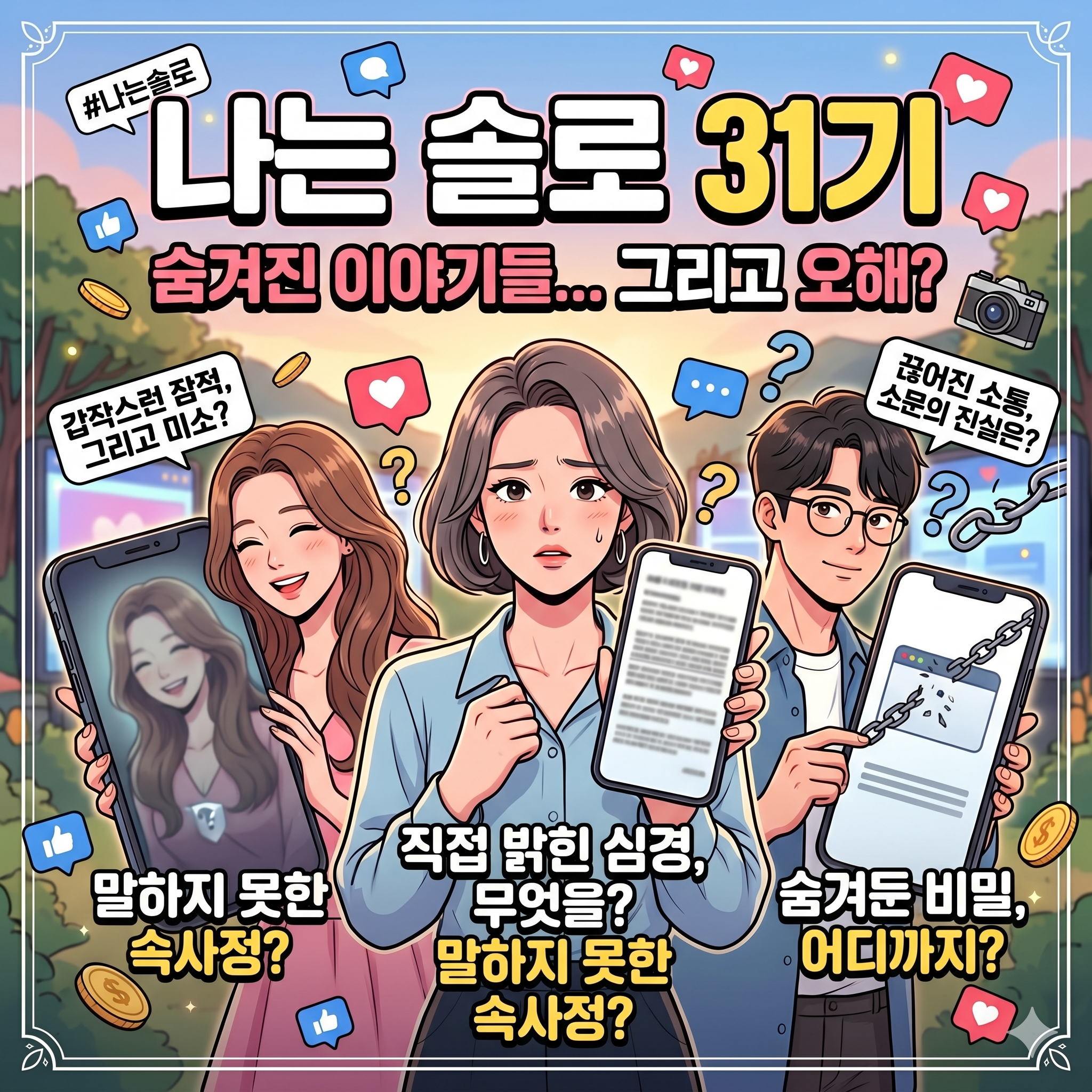 나는솔로 31기 인스타 정희 사과문과 옥순 경수 계정 비공개 상태 정리