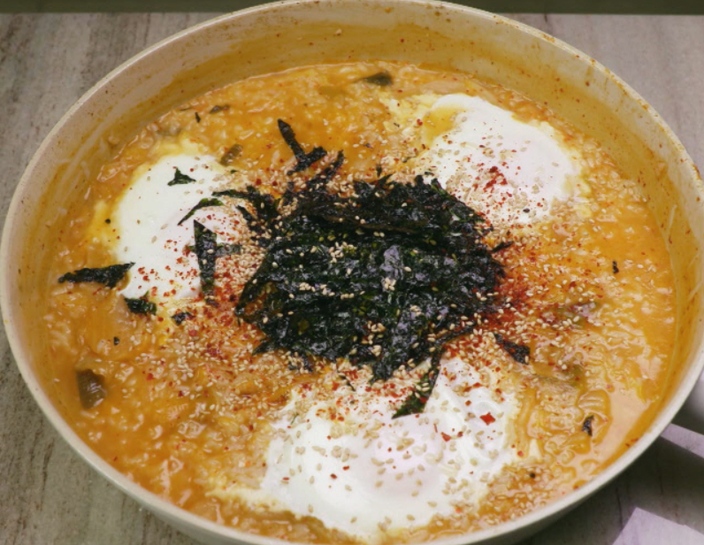 편스토랑 류수영 수란김치죽 요리 재료1