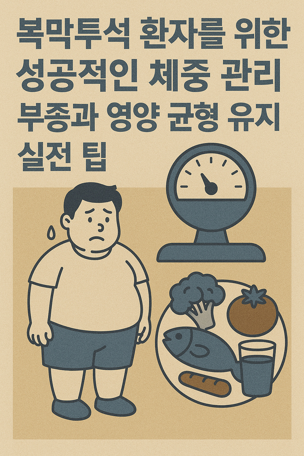 복막투석 환자를 위한 성공적인 체중 관리: 부종과 영양 균형 유지 실전 팁