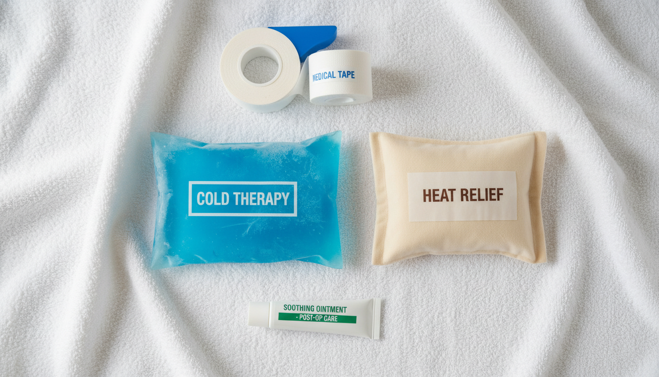 눈밑지방재배치 붓기 관리를 위한 냉온찜질팩과 회복 키트