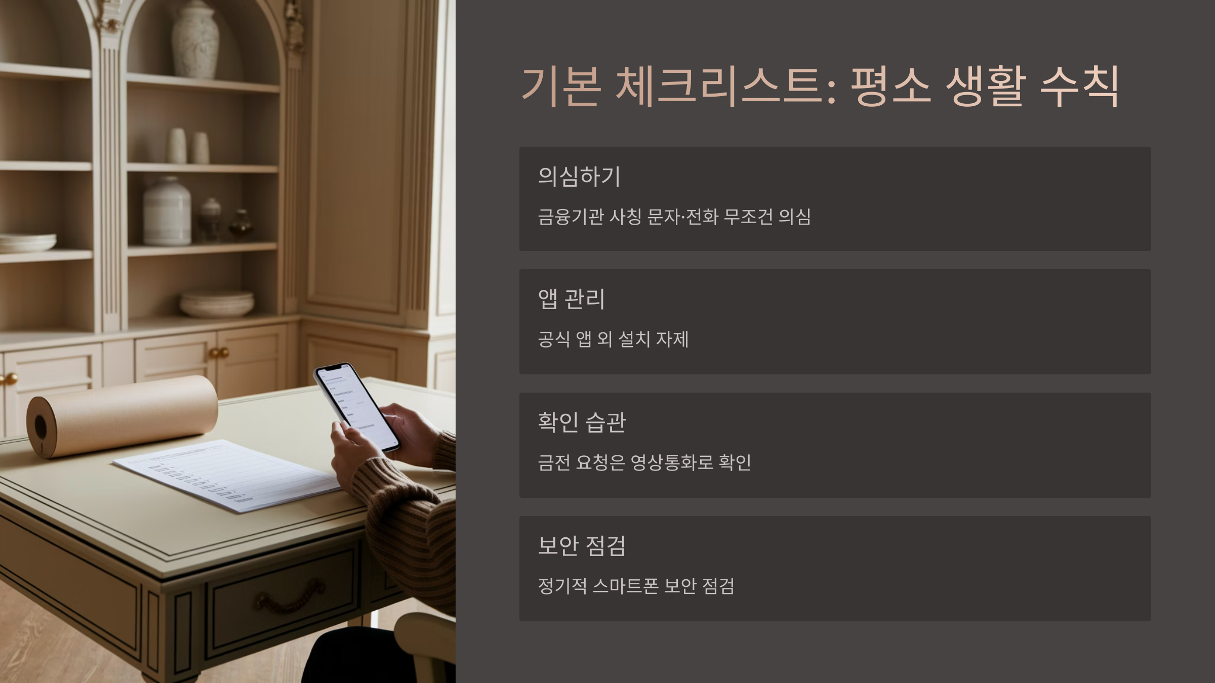 사기예방 체크리스트
