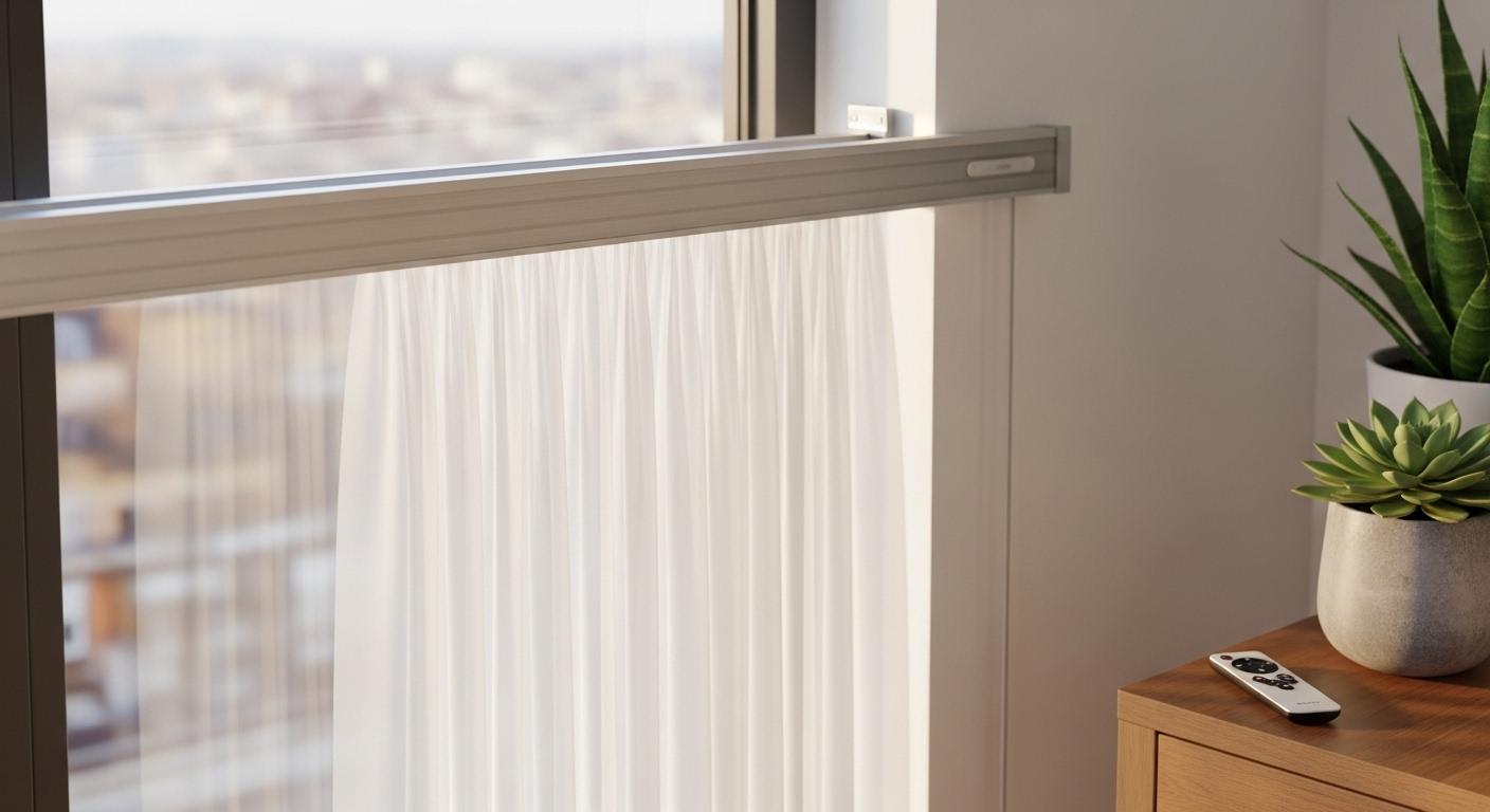 커튼 자동 레일